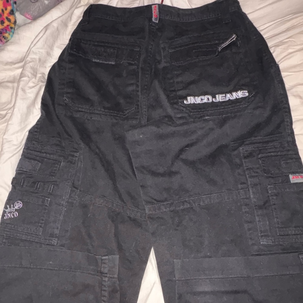 JNCO Black Cargo Pants for Men